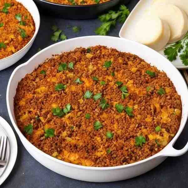 Запеканка с мясным фаршем